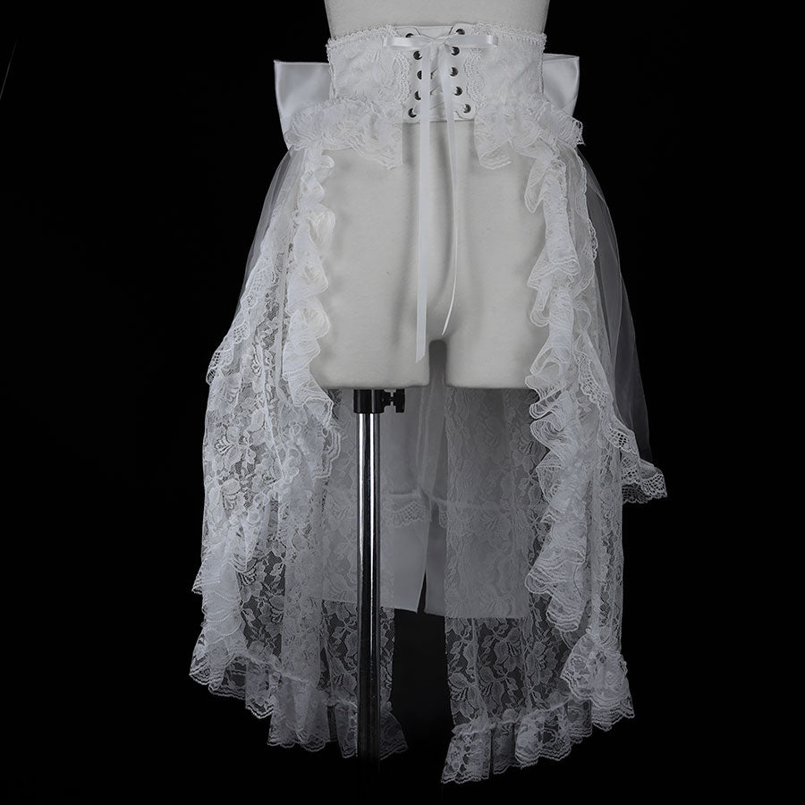 大丝带腰带（白色）