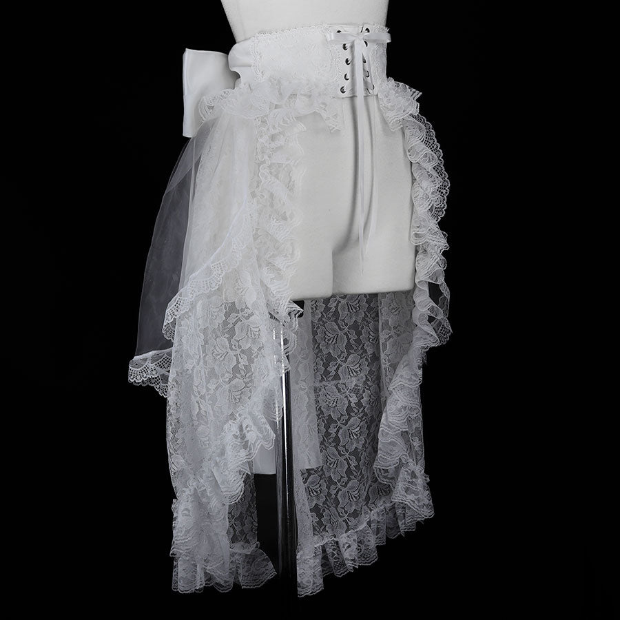 大丝带腰带（白色）