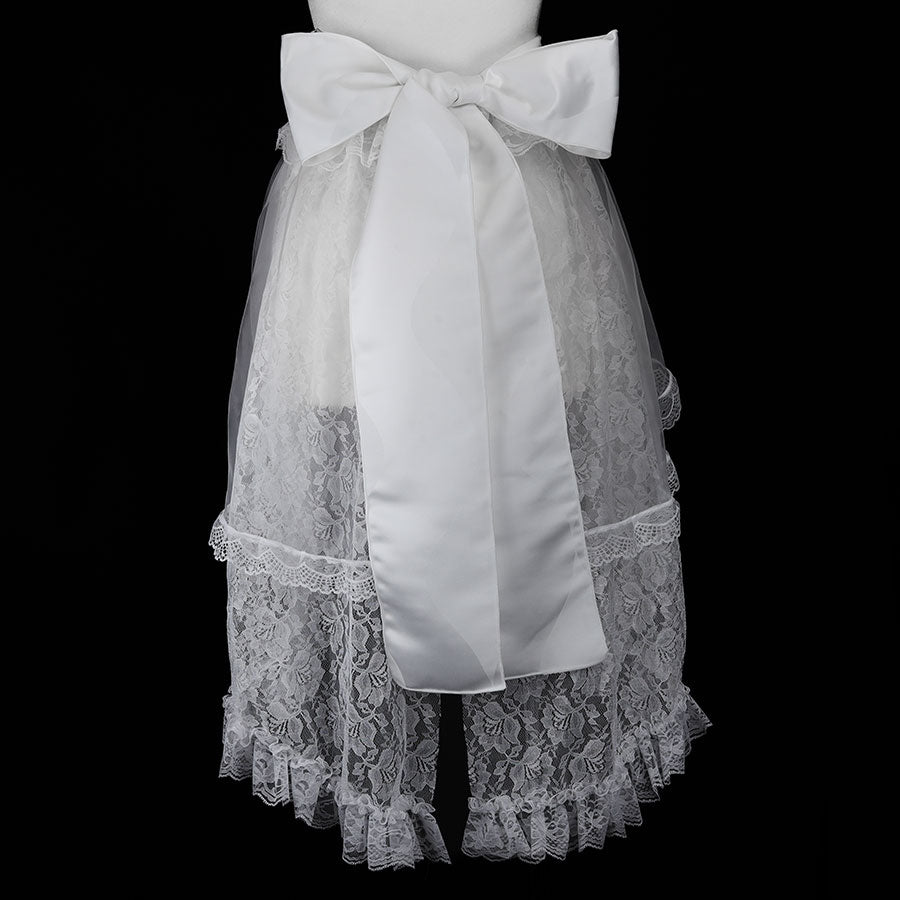 大丝带腰带（白色）