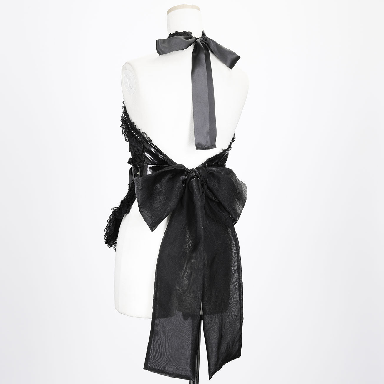 甜心恶魔围裙式胸衣（黑色）