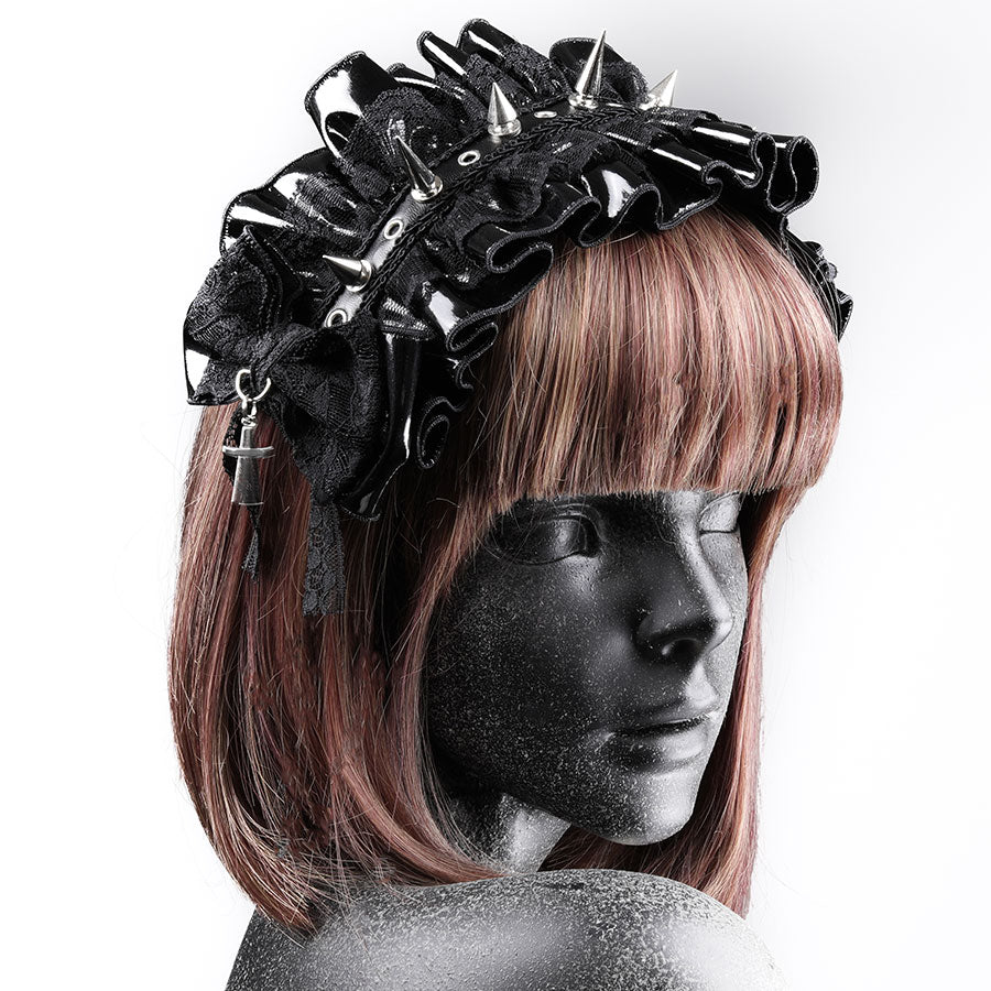 [予約2週間]VENOMOUS SPIKE HEAD DRESS (BLACK)