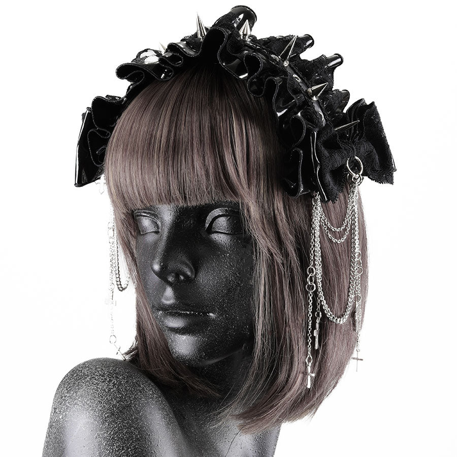 [予約3週間]VENOMOUS CHAIN HEAD DRESS (BLACK)