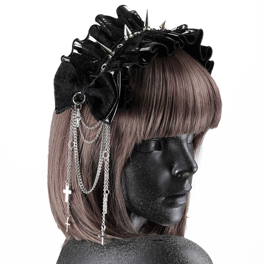 [予約3週間]VENOMOUS CHAIN HEAD DRESS (BLACK)