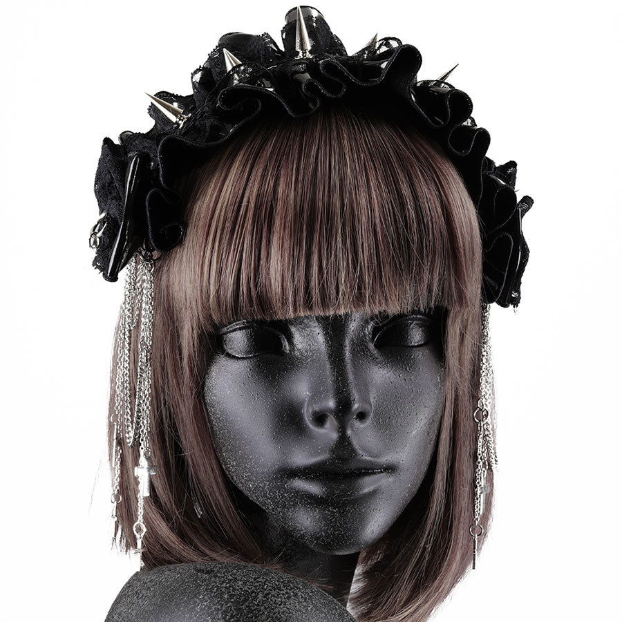 [予約3週間]VENOMOUS CHAIN HEAD DRESS (BLACK)