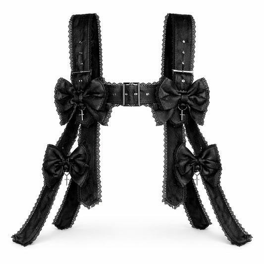 RIBBON HOLLIC CAGE HARNESS (BLACK)