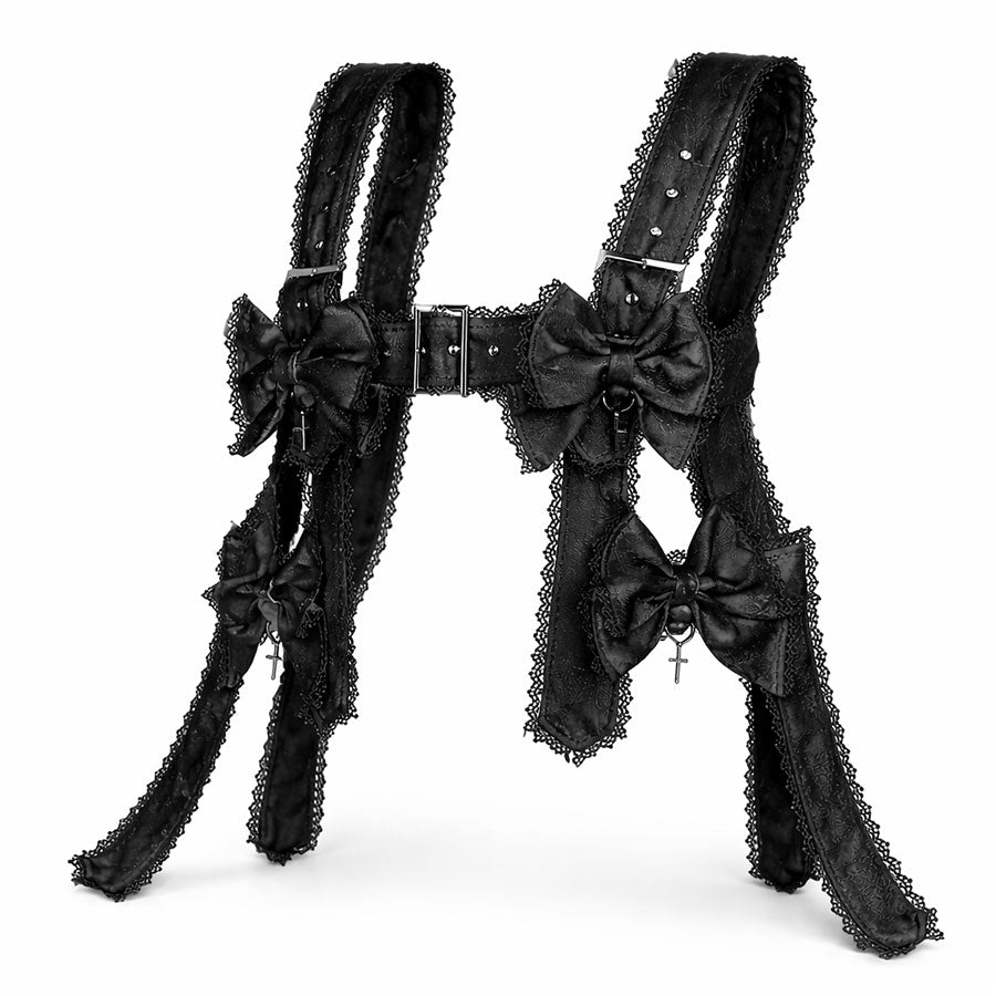 RIBBON HOLLIC CAGE HARNESS (BLACK)