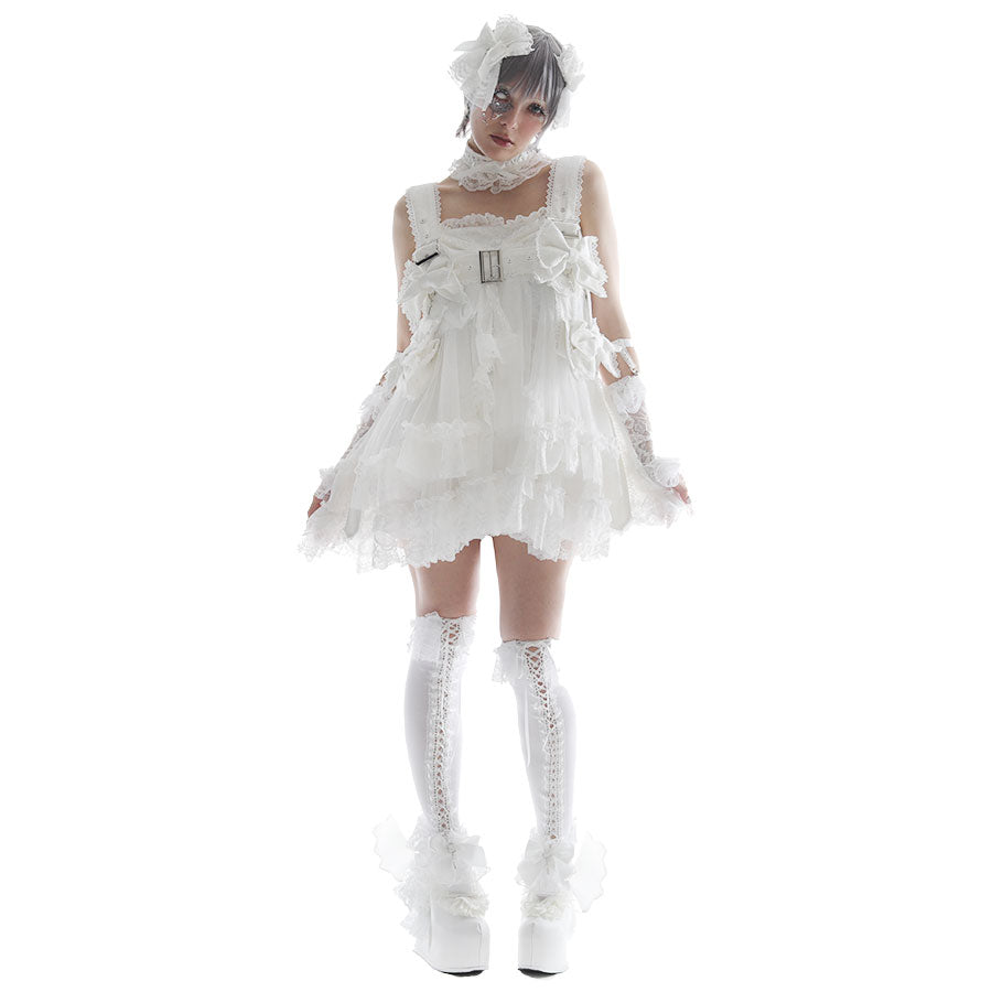 RIBBON HOLIC CAGE HARNESS (WHITE)
