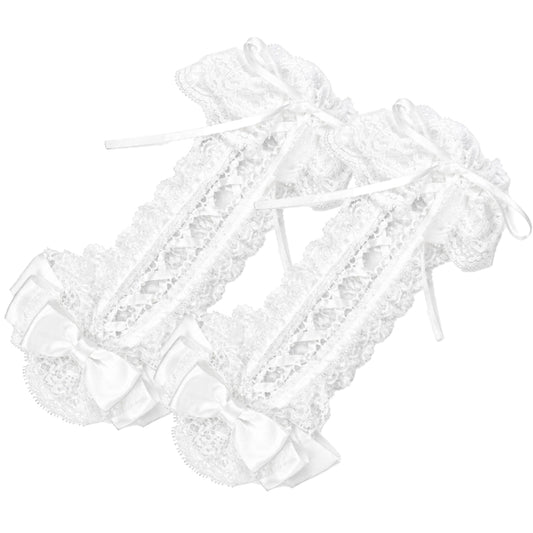RIBBON HOLLIC HAND VEIL (WHITE)