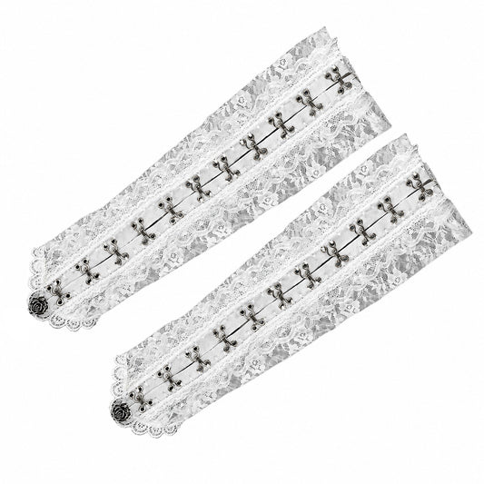ROSE CHARM HOOK ARM COVER (WHITE)