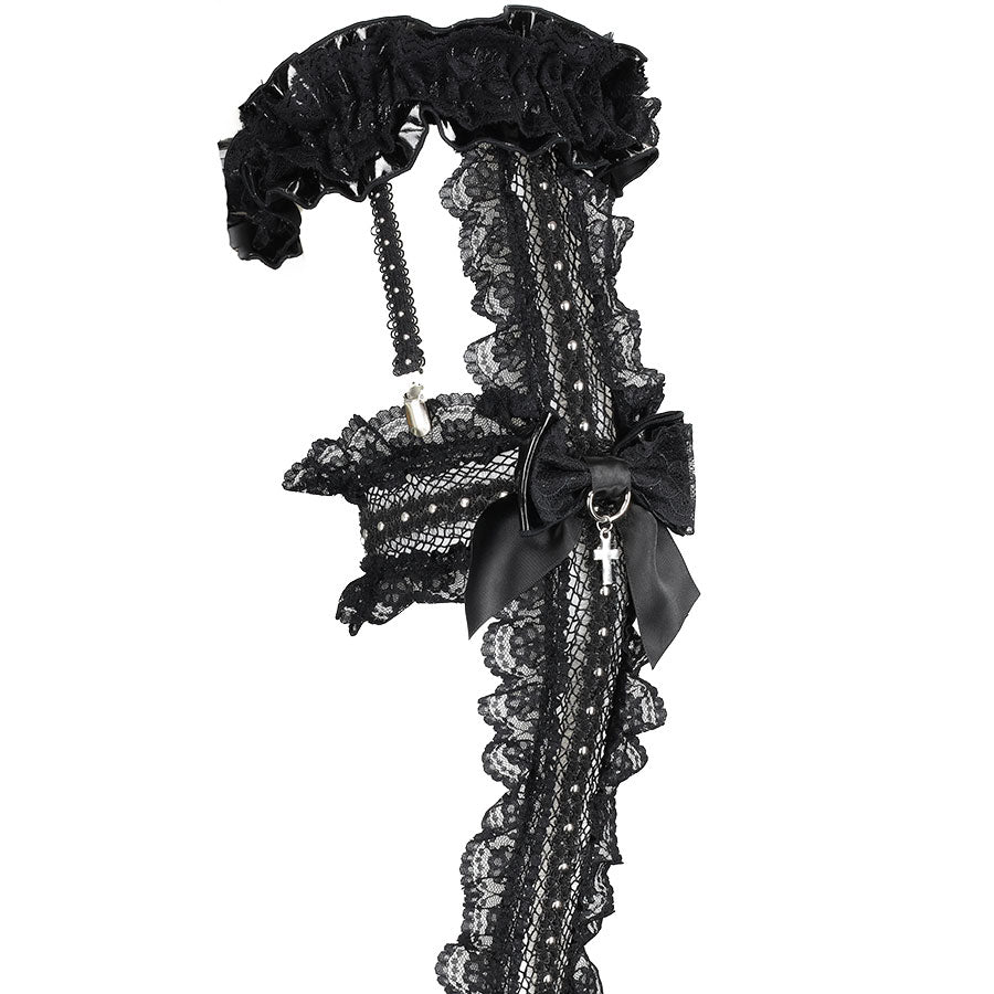 [予約2週間]CROSS FISHNET LEG HARNESS (BLACK)