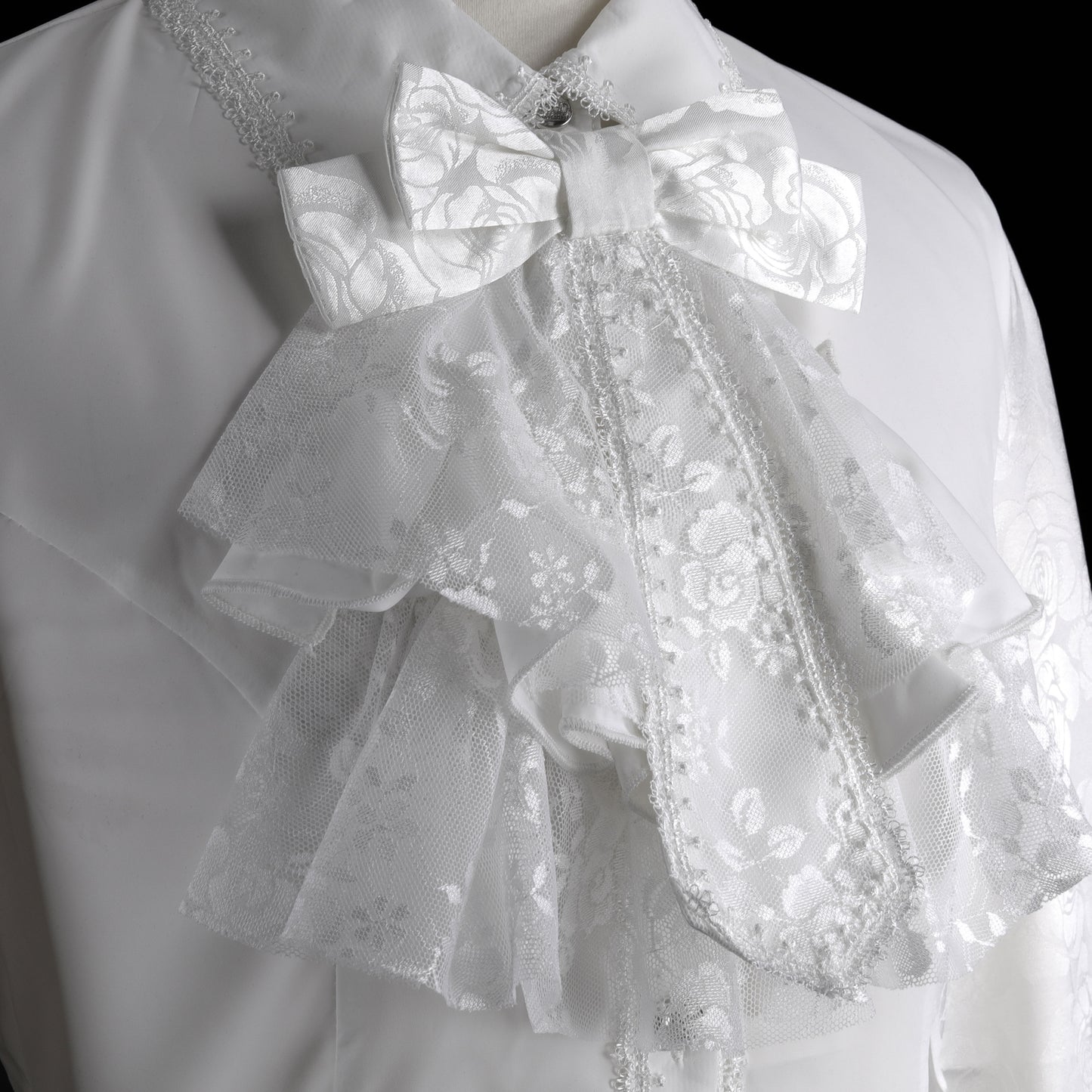 迷你系带衬衫（白色）M码