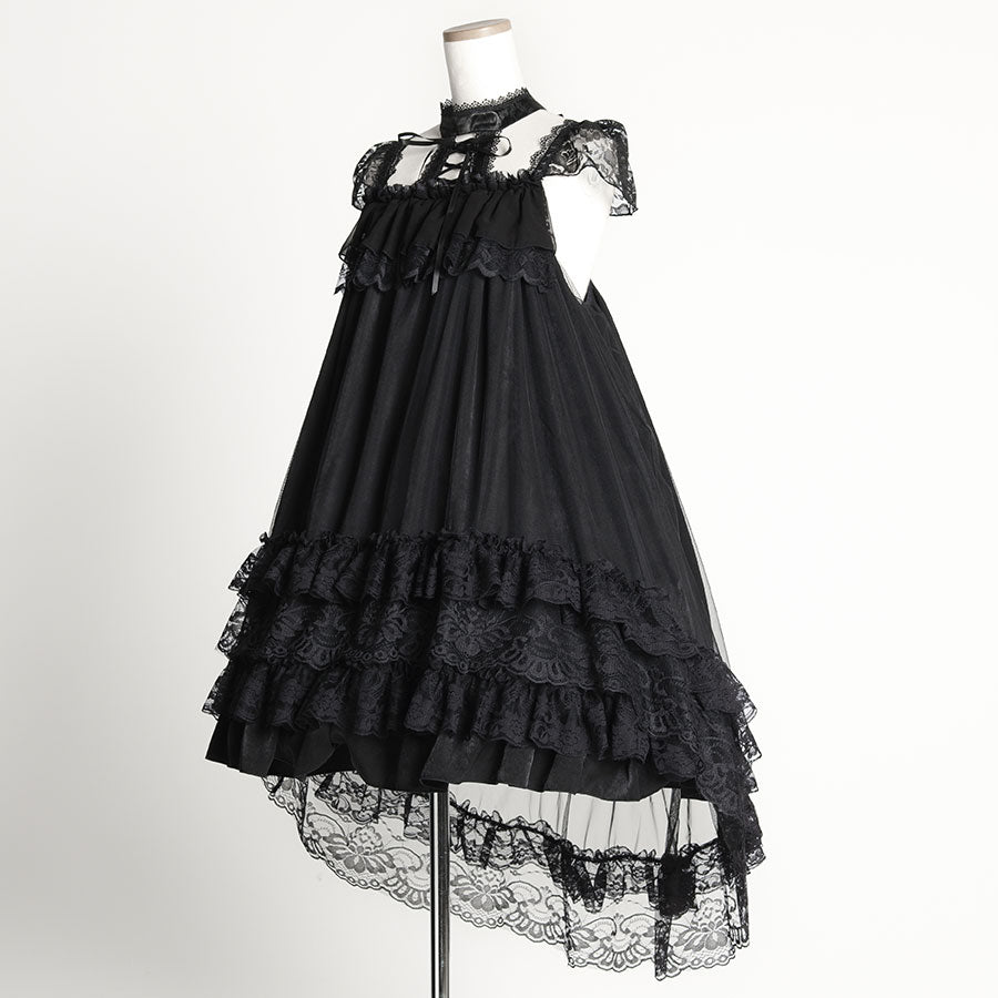 majoh♡ CLASSICAL GOTHIC LACE UP DRESShnaoto