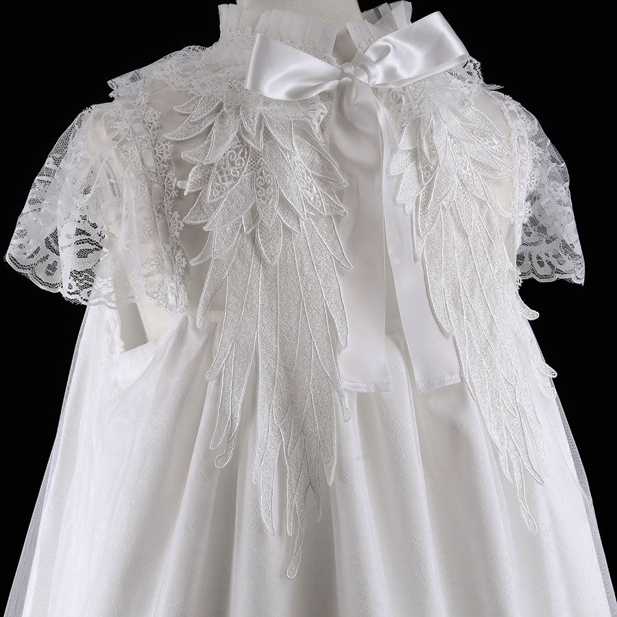 ROSE TULLE ANGEL WING DRESS (WHITE)