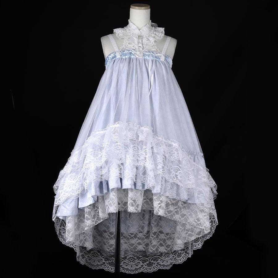 ROSE TULLE ONE PIECE (WHITE x BLUE)