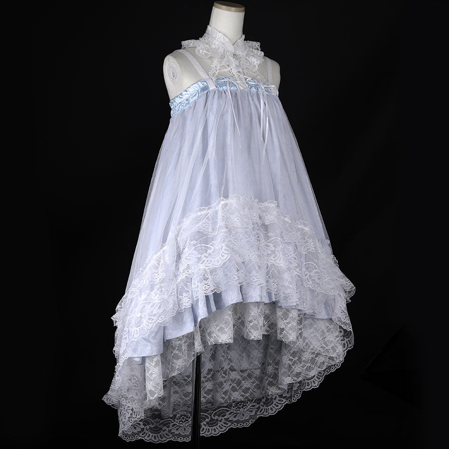 ROSE TULLE ONE PIECE (WHITE x BLUE)