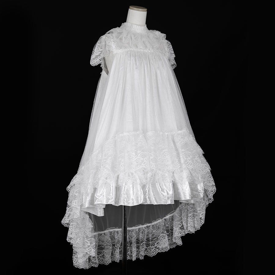 ROSE TULLE ANGEL WING DRESS (WHITE)