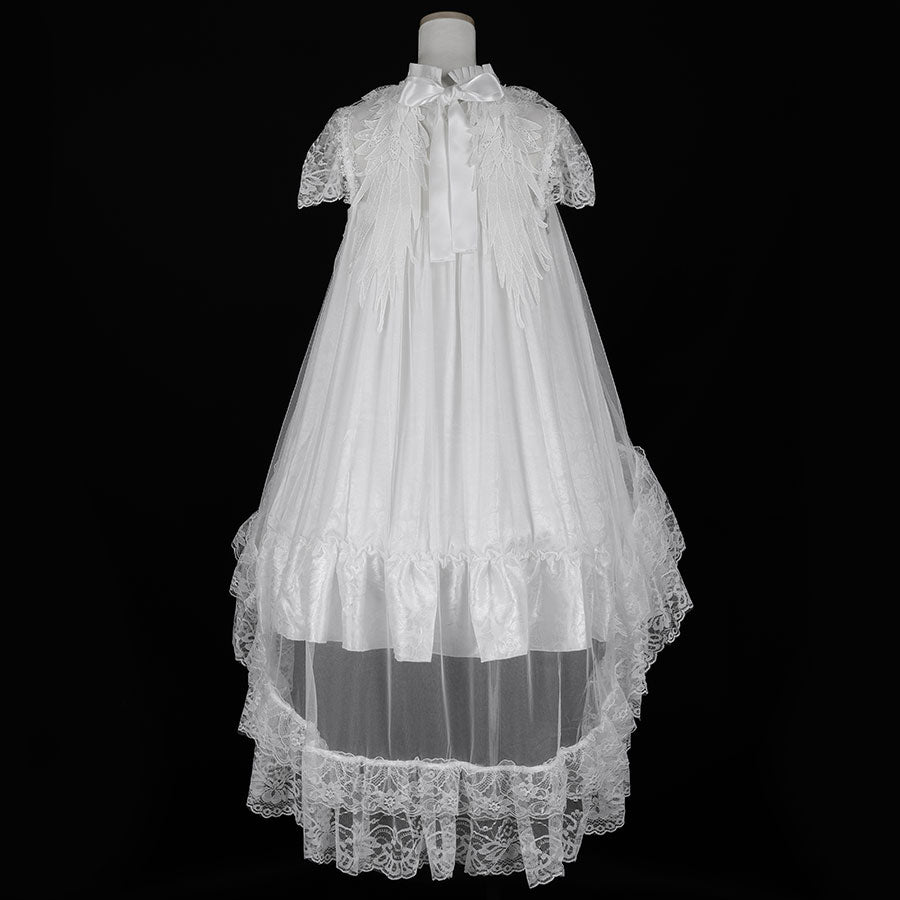 ROSE TULLE ANGEL WING DRESS (WHITE)