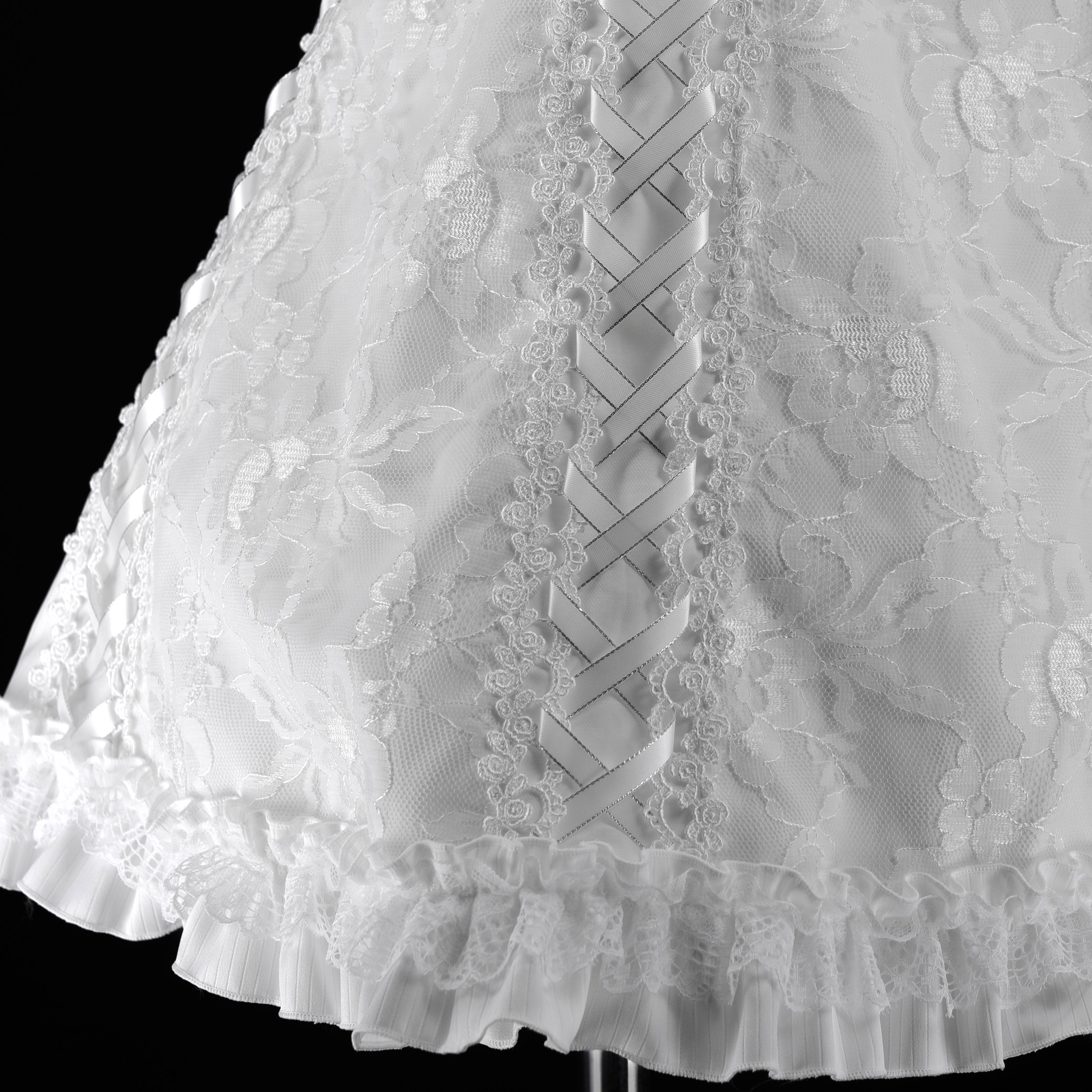 予約3週間]MINI LACE UP DOLL DRESS (WHITE) – MAJOH