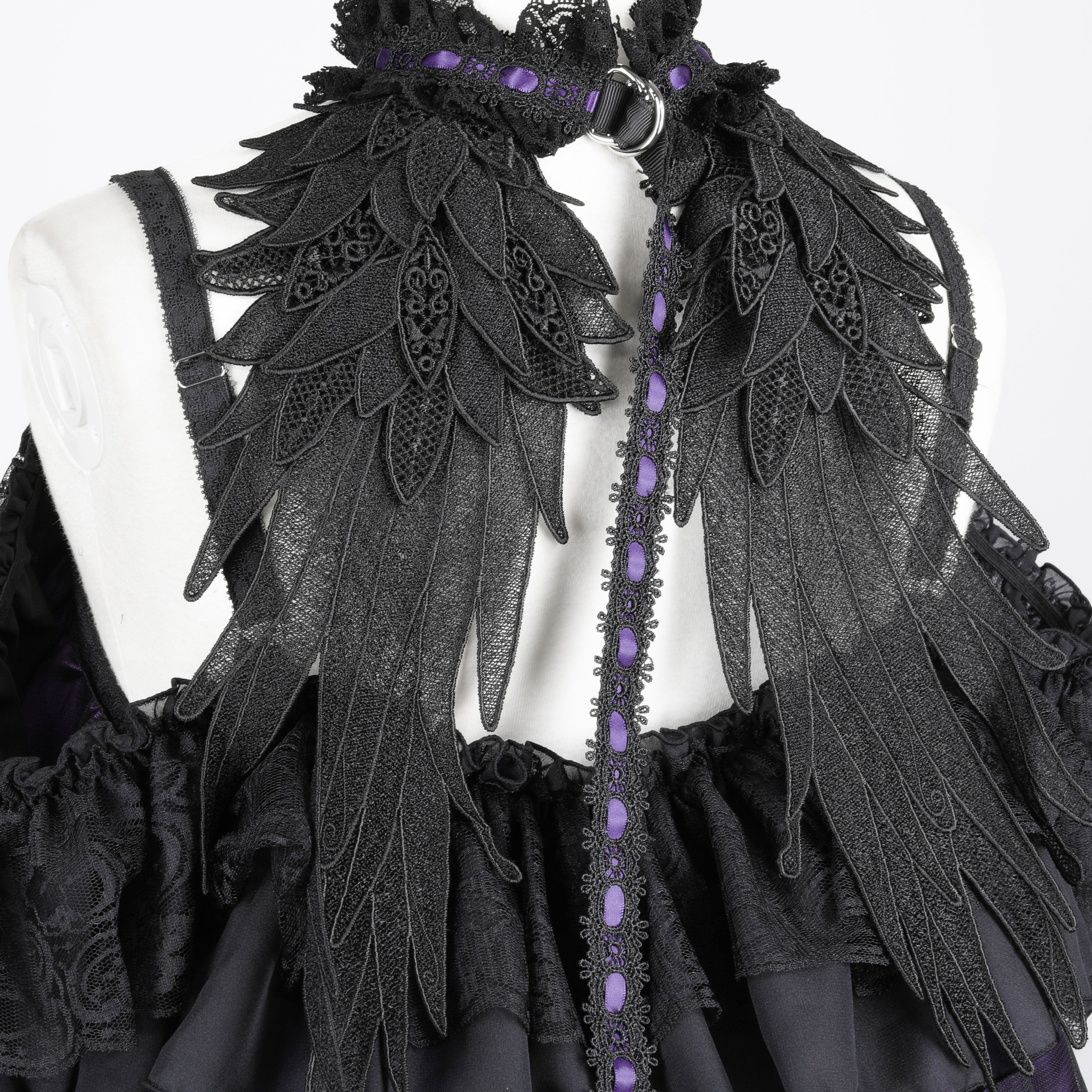 MINI DEVIL ANGEL WING DRESS (PURPLE x BLACK) – MAJOH