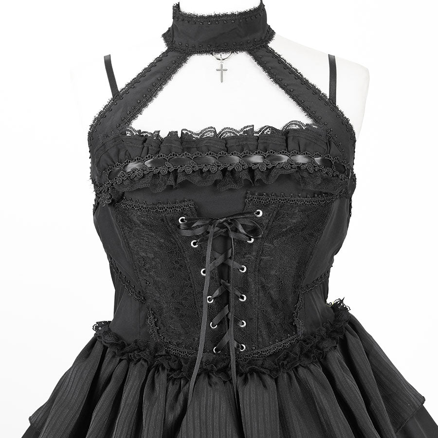 MINI BUSTIER CORSET LACE UP DRESS (BLACK) MAJOH MINI BUSTIER CORSET LACE UP DRESS (BLACK) MAJOH