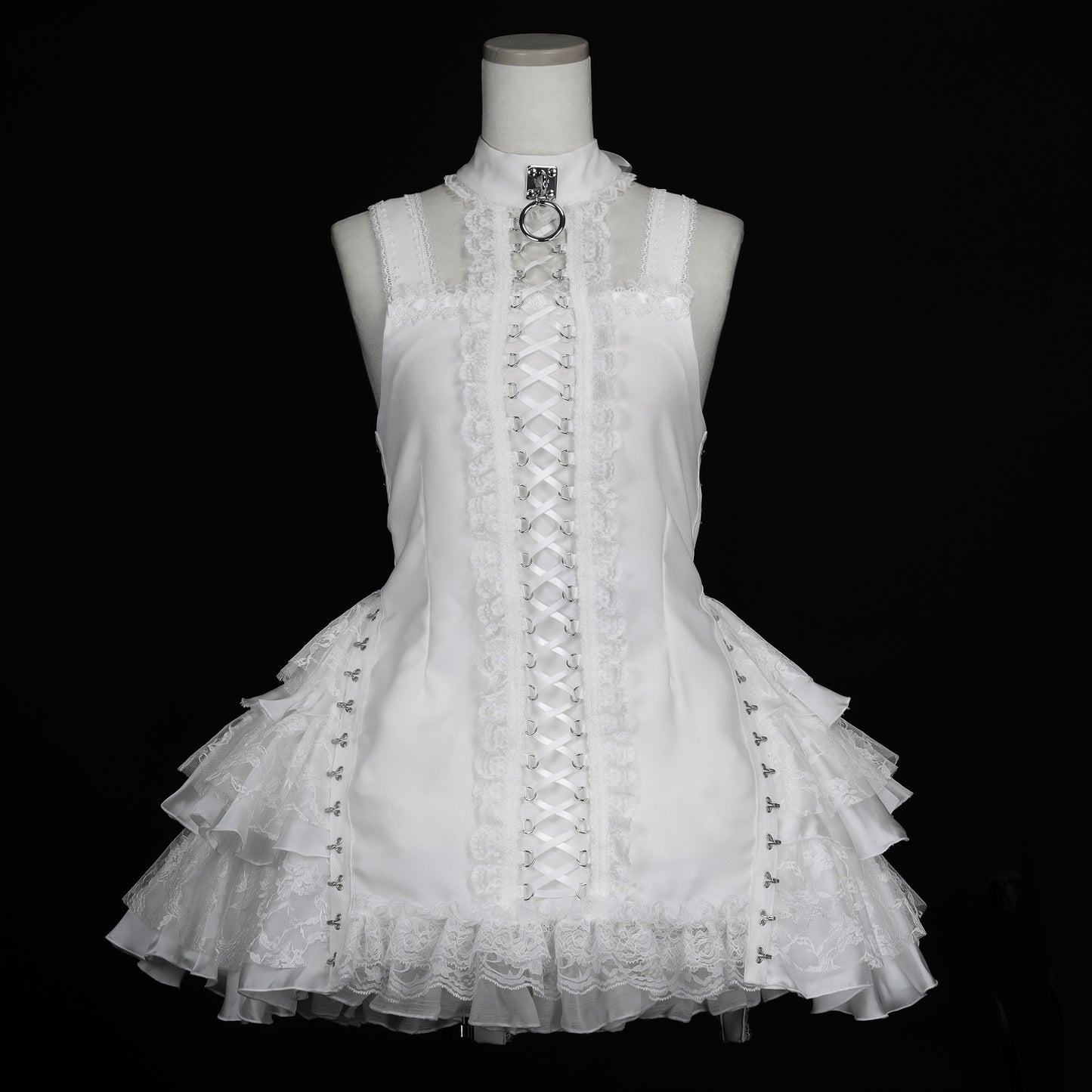 迷你链钩连体衣（白色）