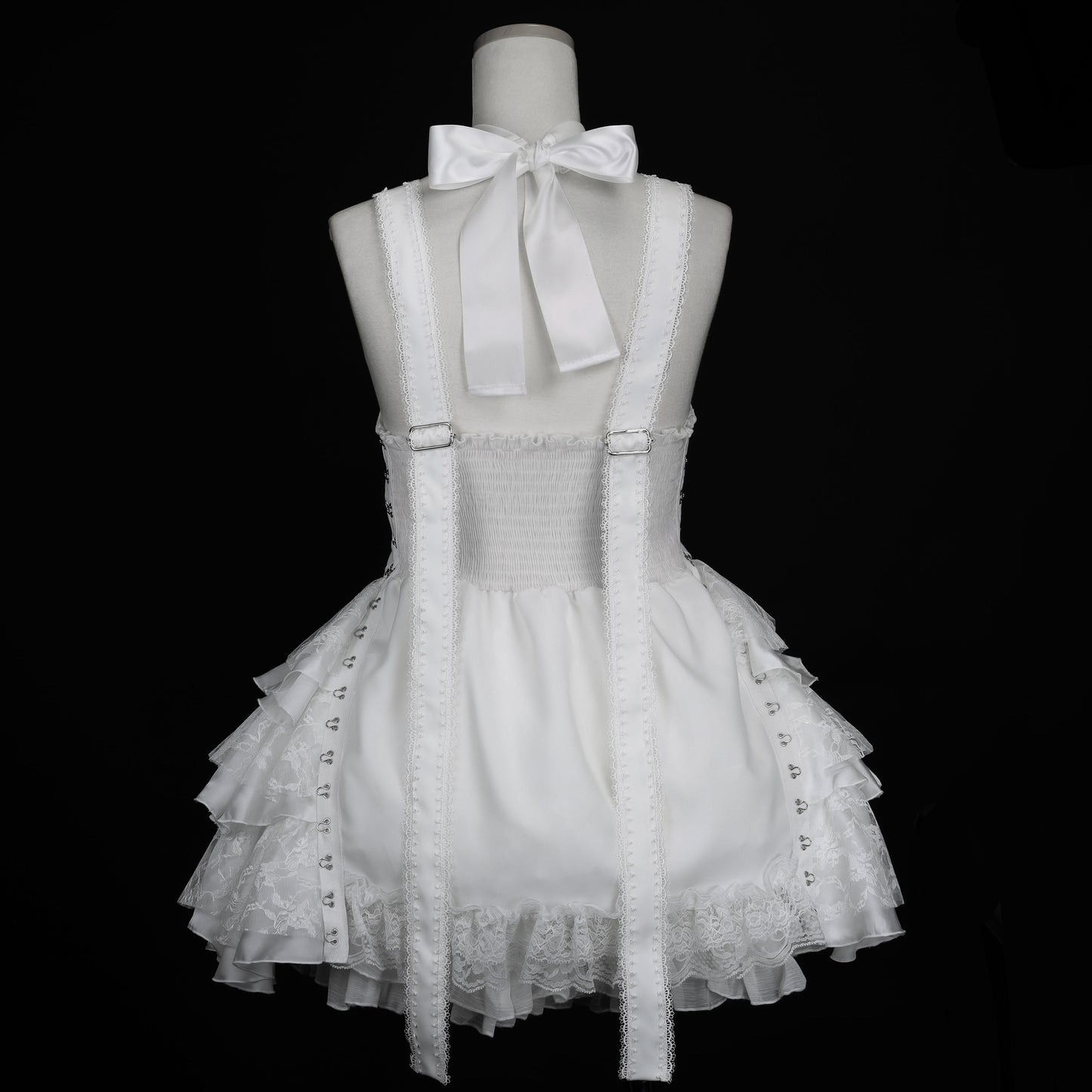 迷你链钩连体衣（白色）