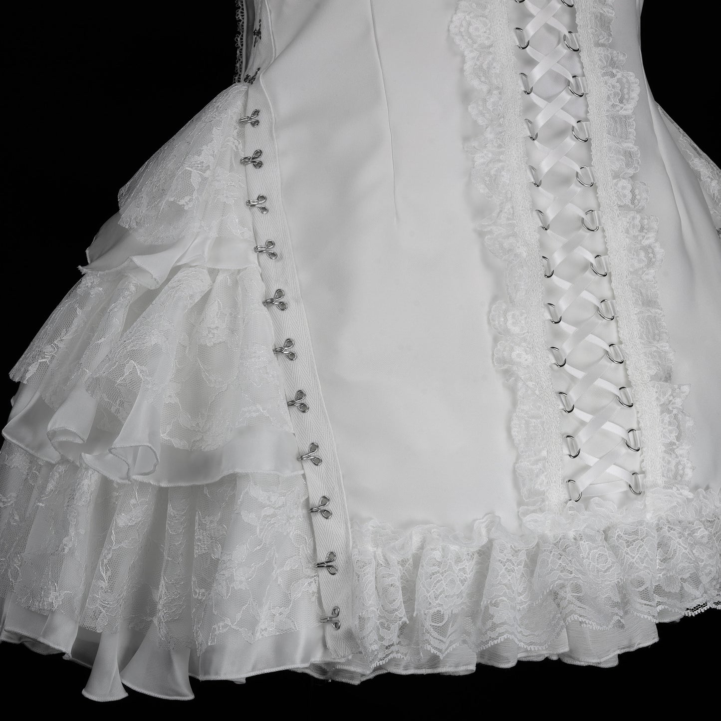 迷你链钩连体衣（白色）