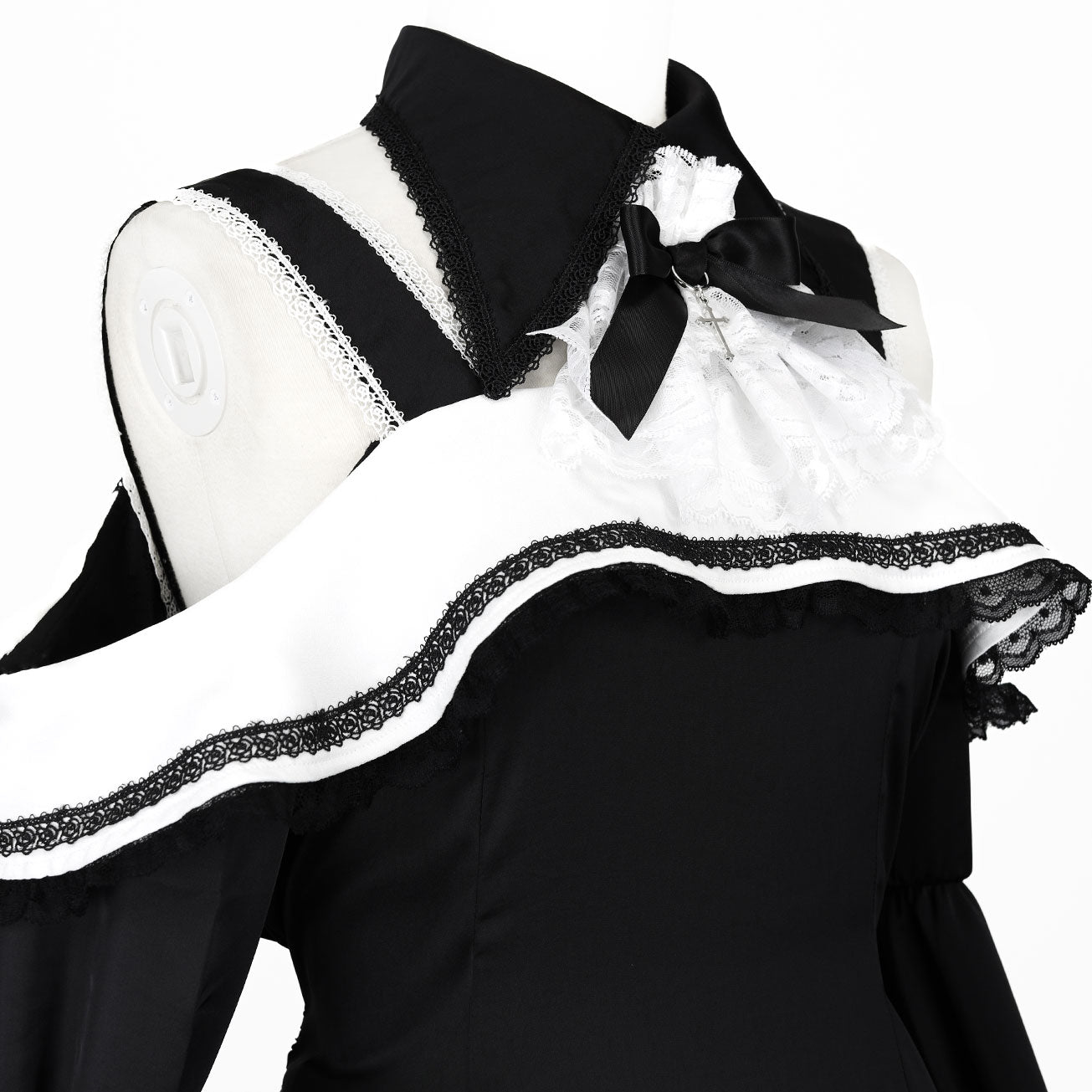 【预购3周】SISTER MIDNIGHT 露肩连体泳衣（黑白款）