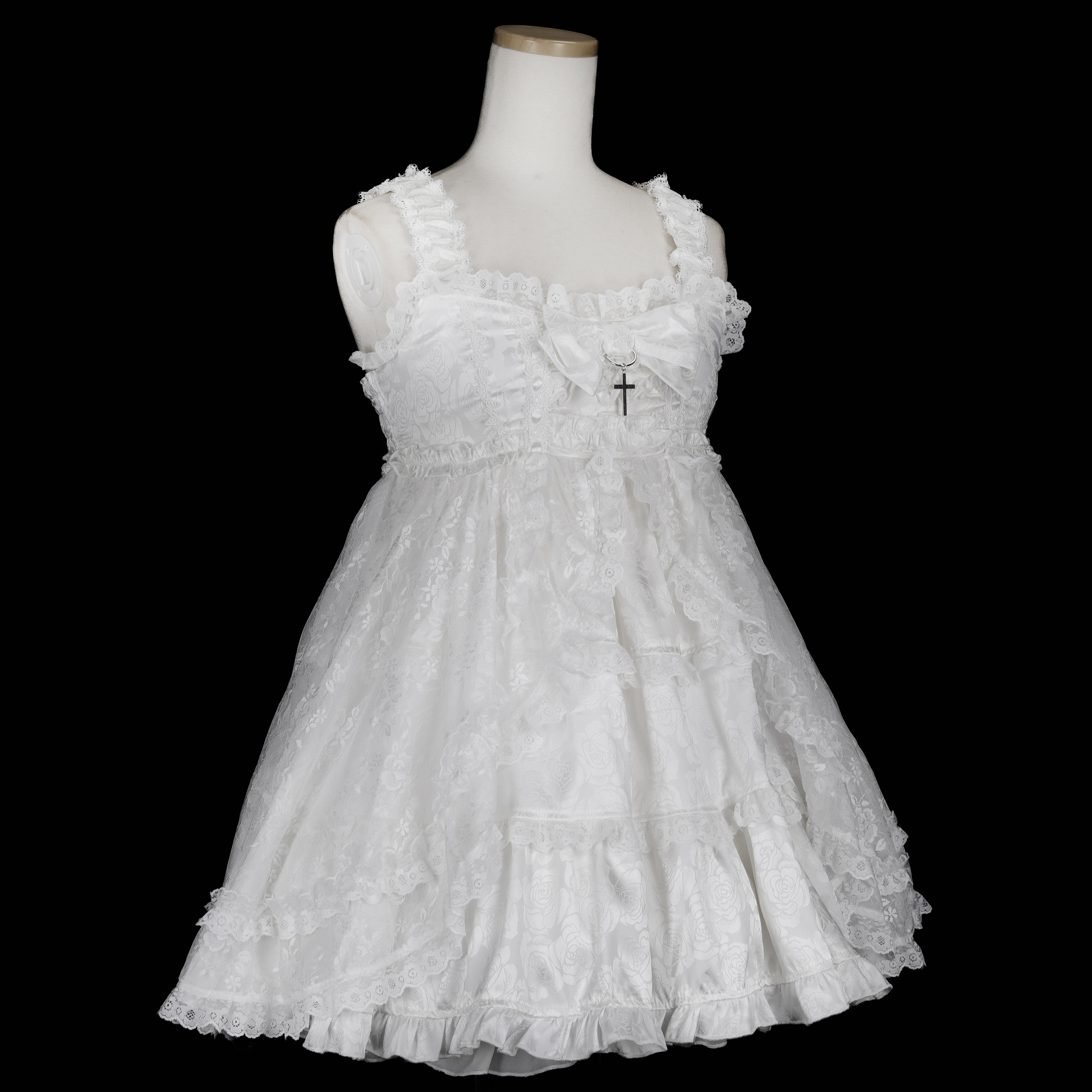 コスプレ衣装 majoh CONFINE LOVE RIBBON BABY DOLL ROSE RIBBON BABY DOLL DRESS (WHITE) – MAJOH