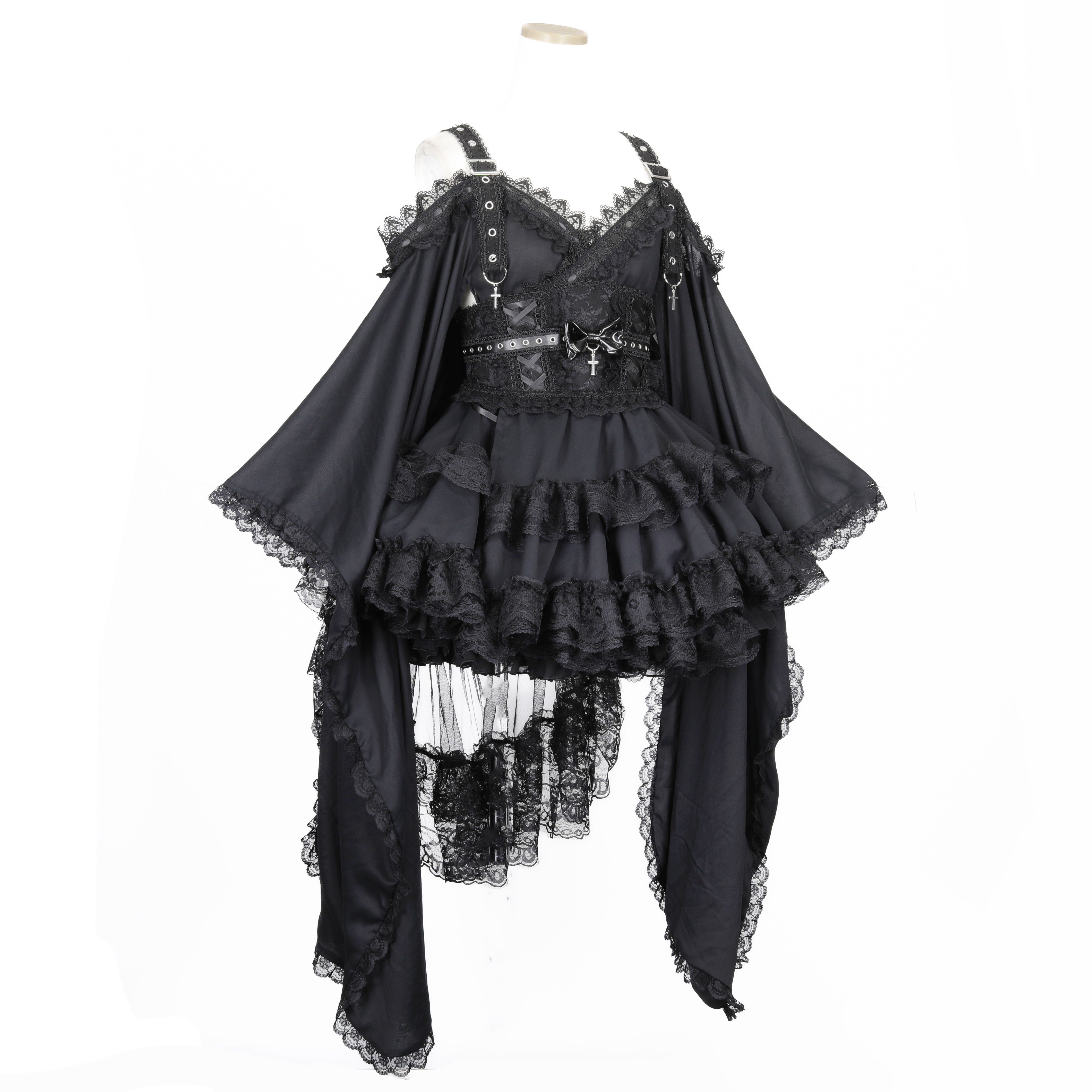 SWEET DEVIL OFF SHOULDER KIMONO OP (BLACK) – MAJOH