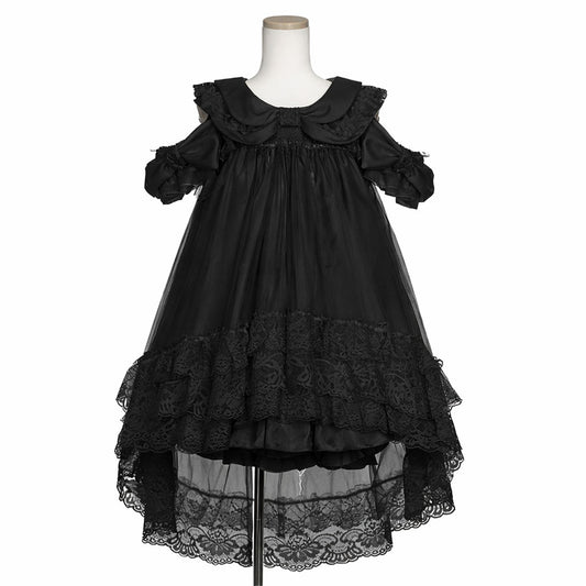 RIBBON HOLLIC ONE PIECE (BLACK)