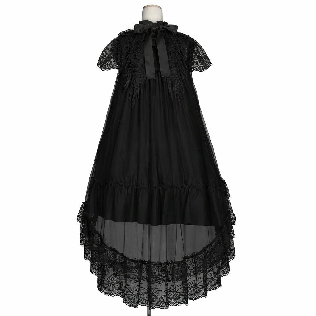 ANGEL WING TULLE ONE PIECE (BLACK) – MAJOH