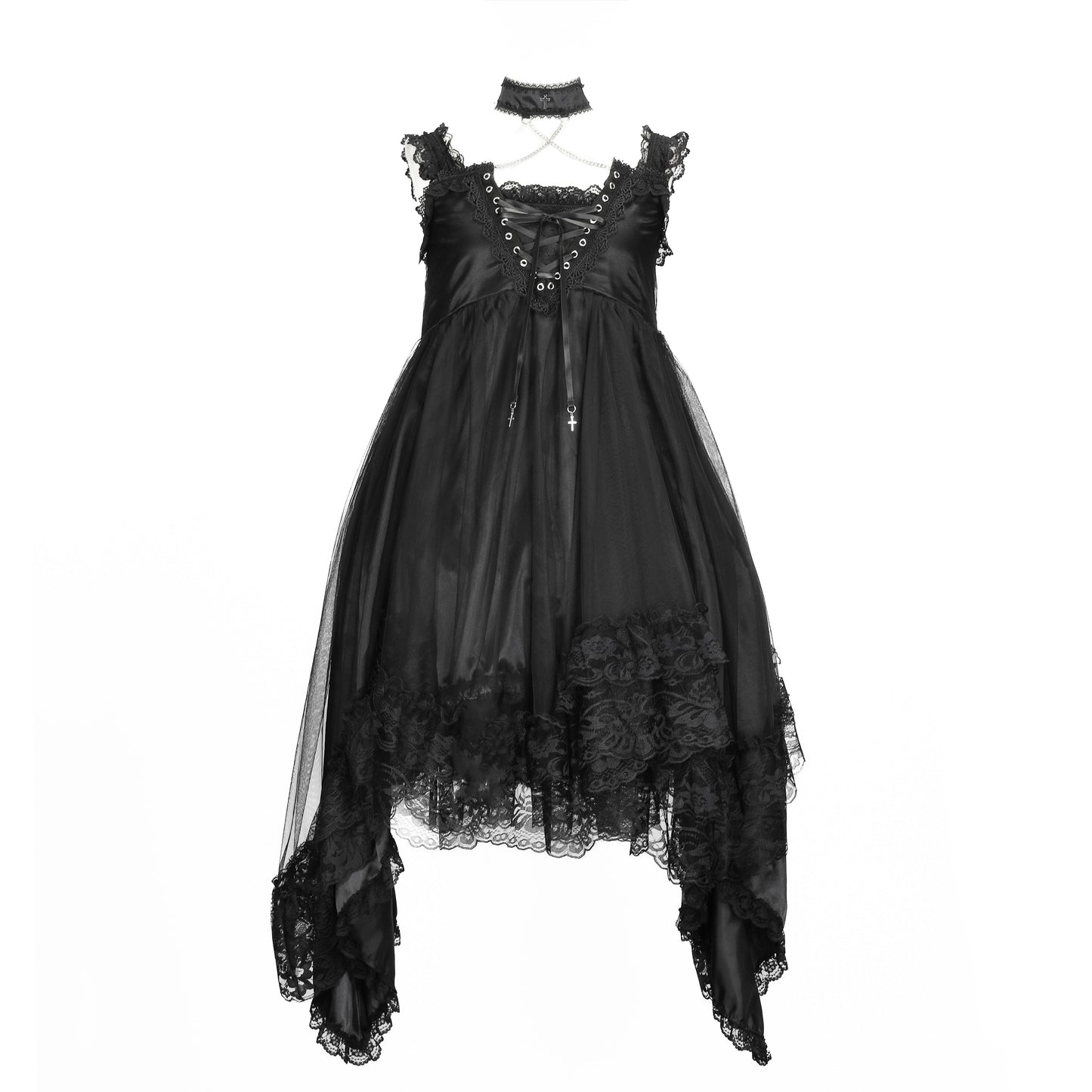 [予約1ヶ月]THE SACRIFICE CHAINED DRESS (BLACK)