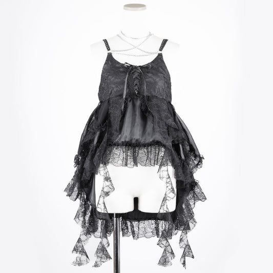 MY BABY DOLL MINI CAMISOLE TOP (BLACK)