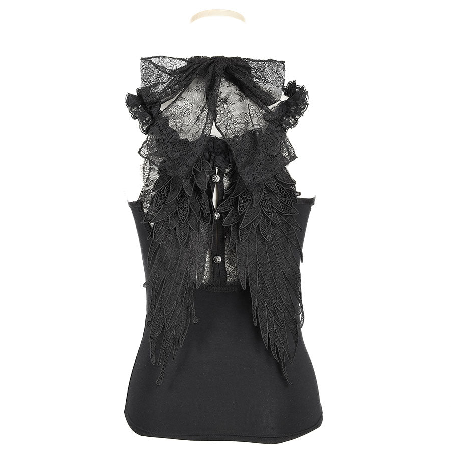 天使之翼吊带背心（黑色）