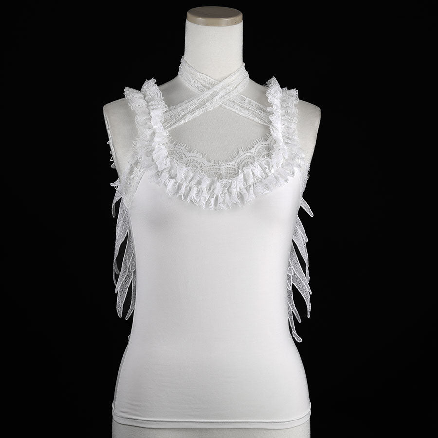 天使之翼吊带背心（白色）