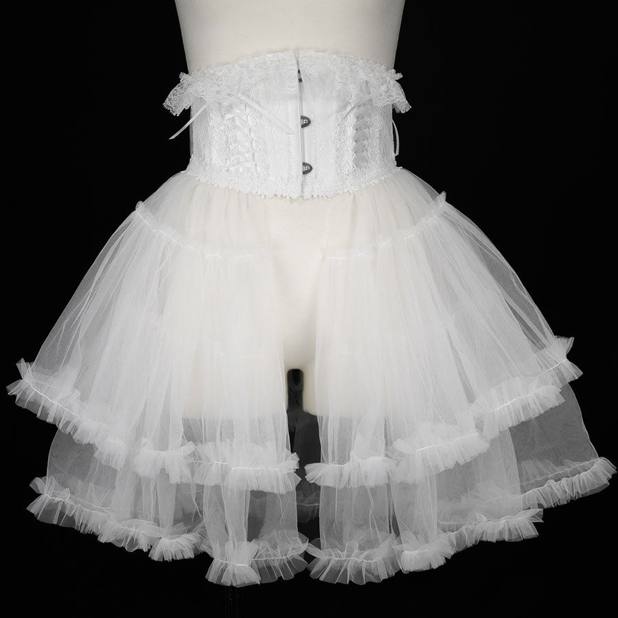 SUPER VOLUME PETTI  CORSET (WHITE x WHITE)