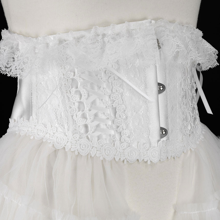 SUPER VOLUME PETTI  CORSET (WHITE x WHITE)