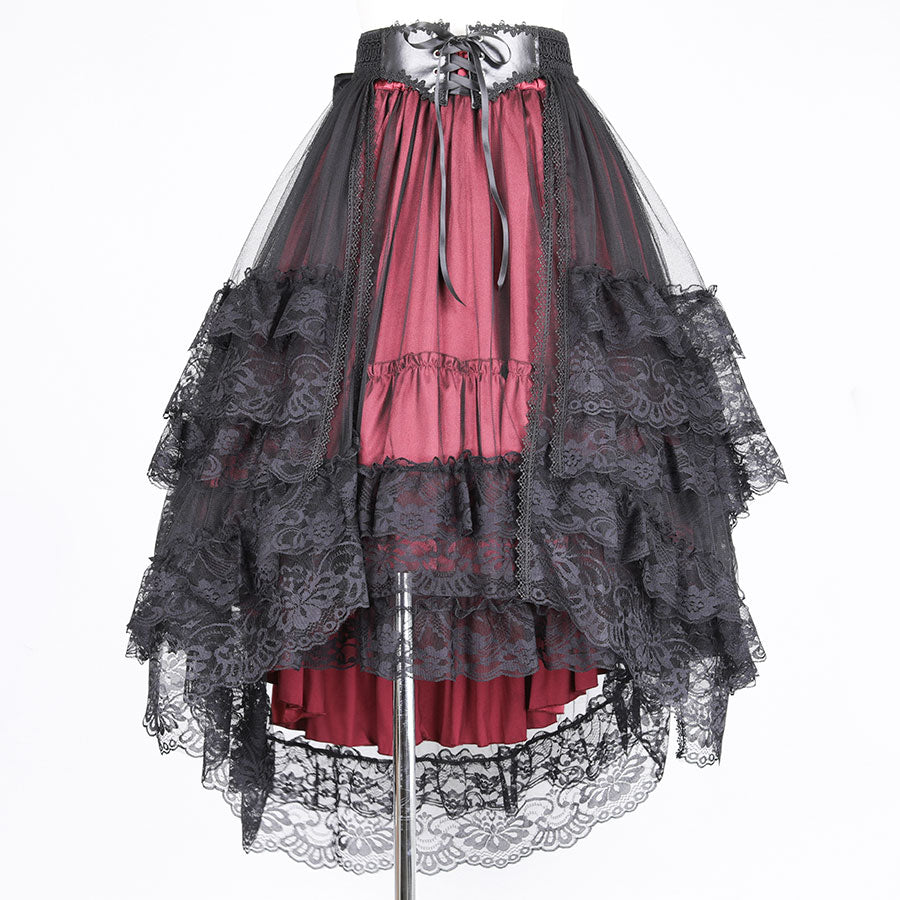 LACE VEIL TAIL BELT (BLACK)