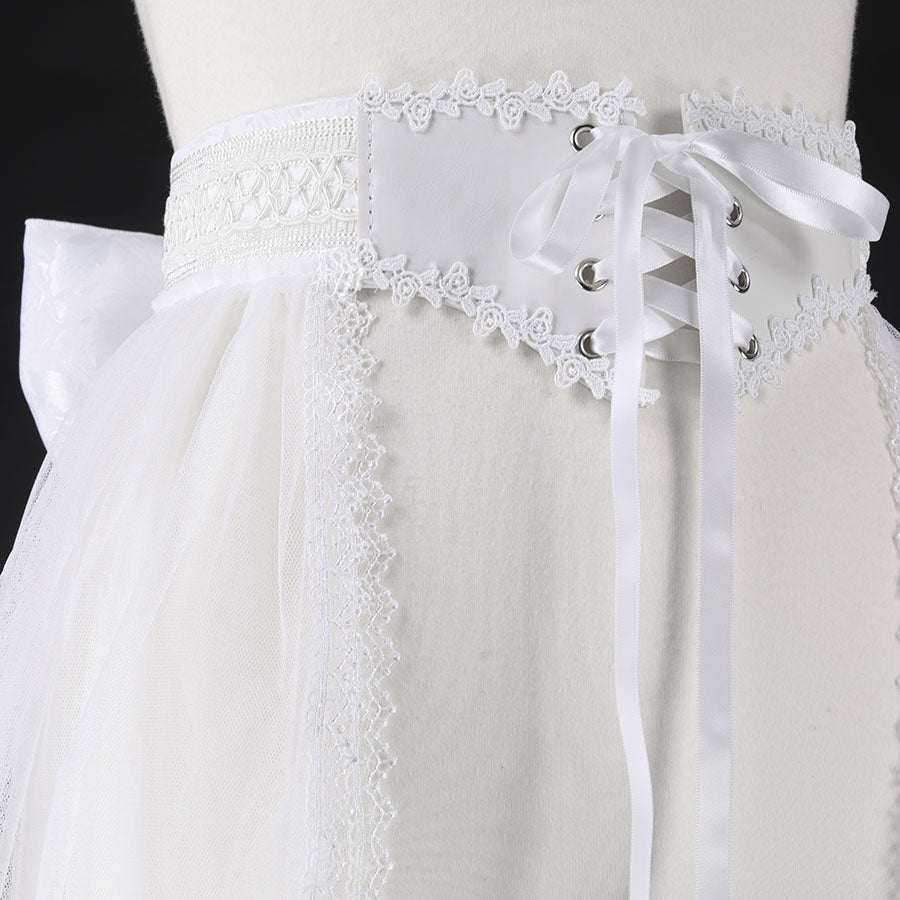 LACE VEIL TAIL BELT (WHITE)