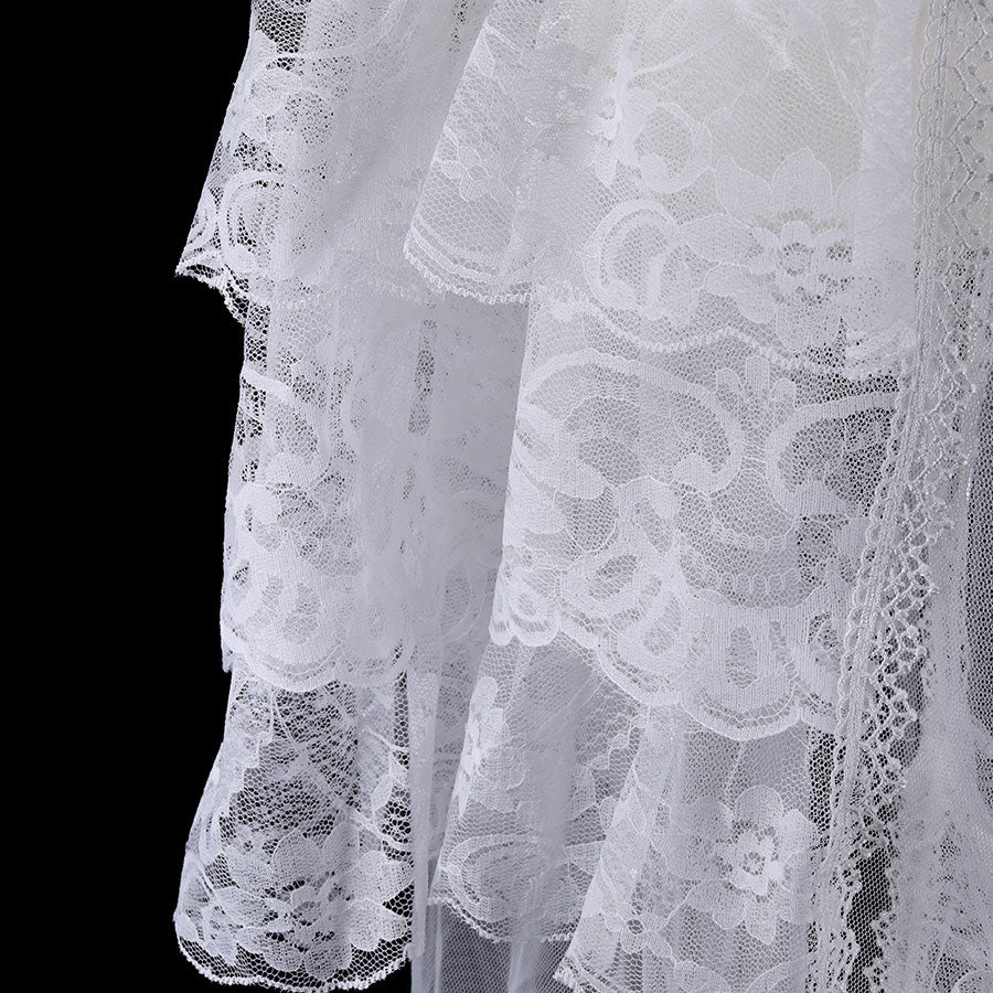 LACE VEIL TAIL BELT (WHITE)