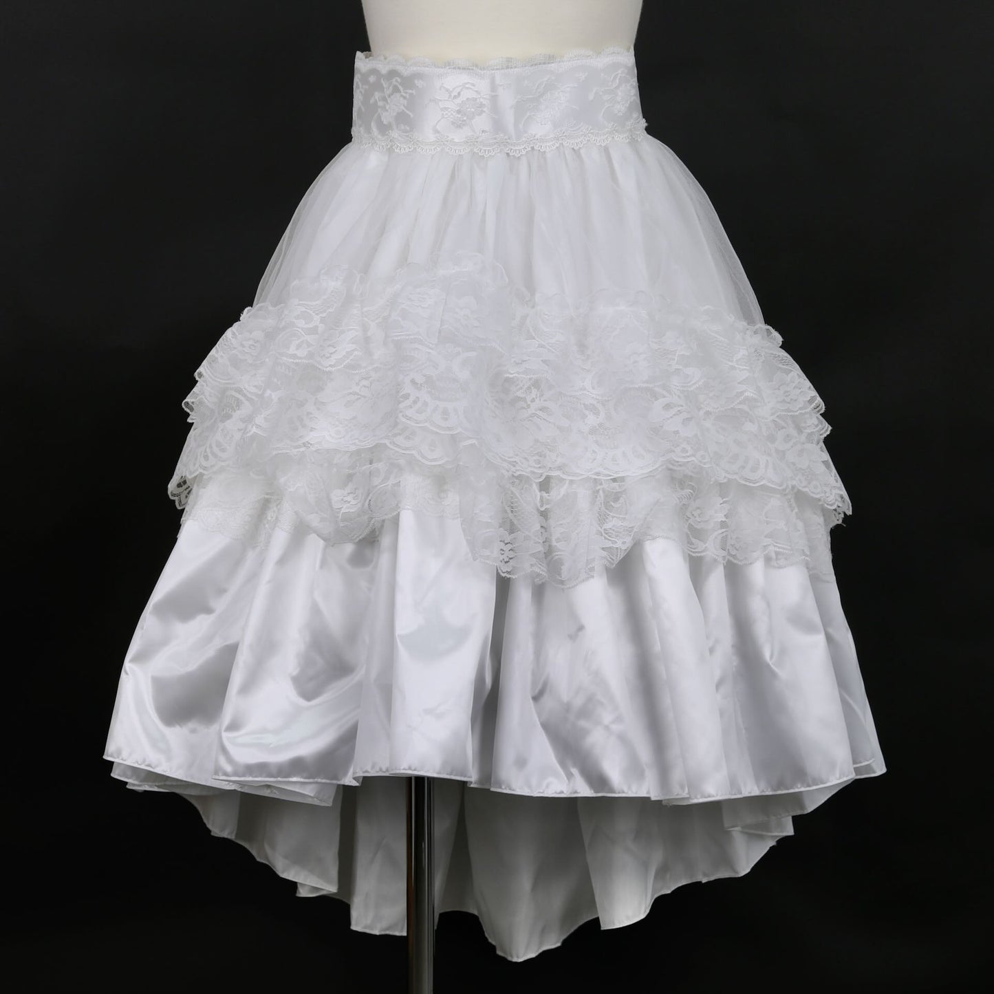 围裙设计鱼尾裙（白色X白色）