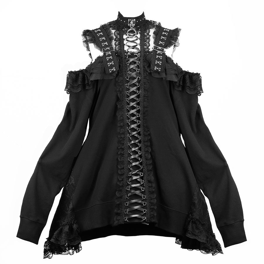 LOCKED UP CHOKER DRESS PULL OVER (WHITE)