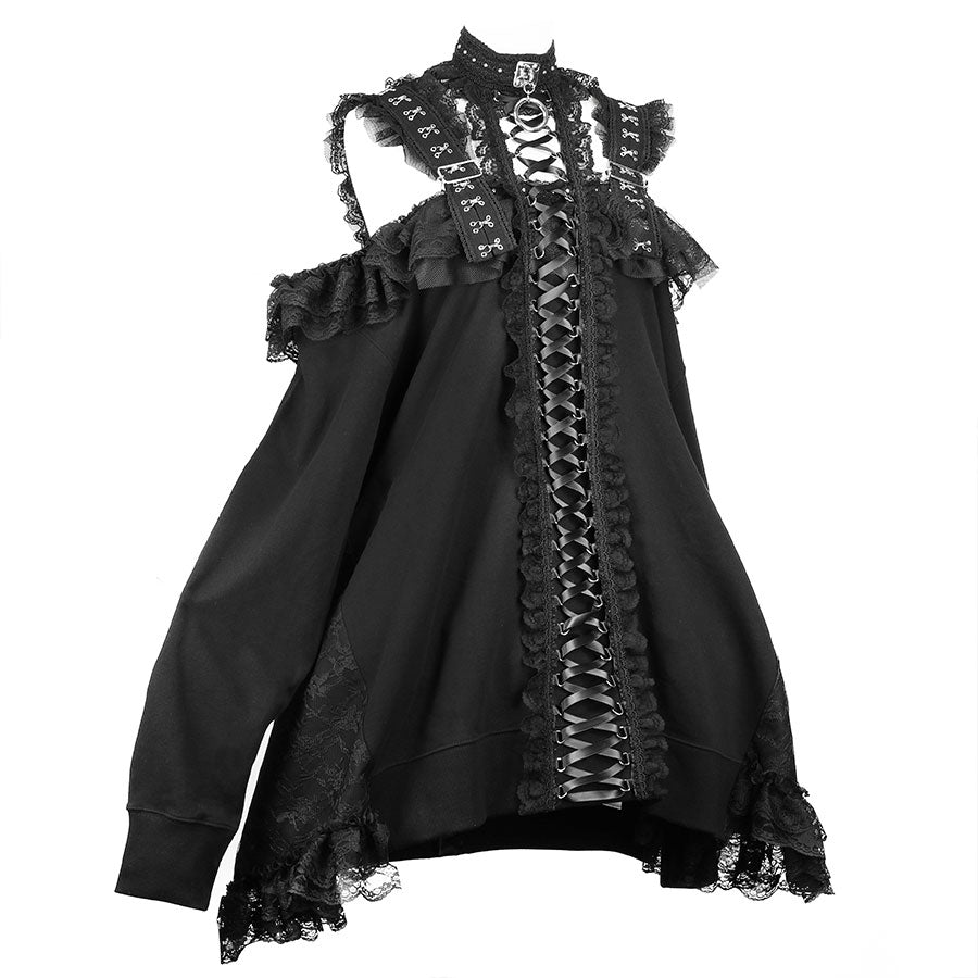 LOCKED UP CHOKER DRESS PULL OVER (WHITE)