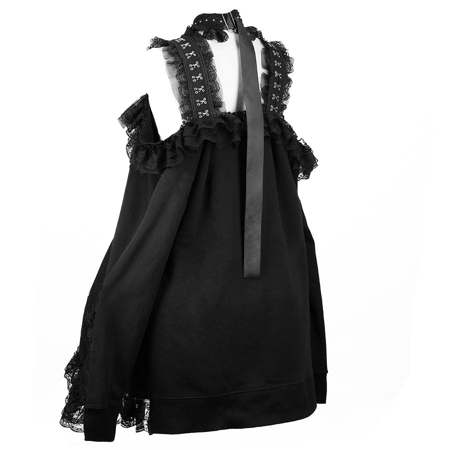 LOCKED UP CHOKER DRESS PULL OVER (WHITE)