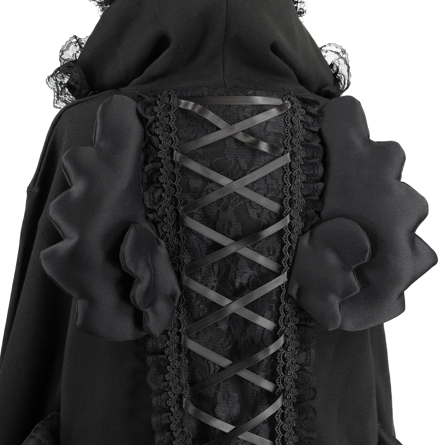  [1个月预订]NEQ 迷你 PON PON 连衣裙派克大衣（黑色）