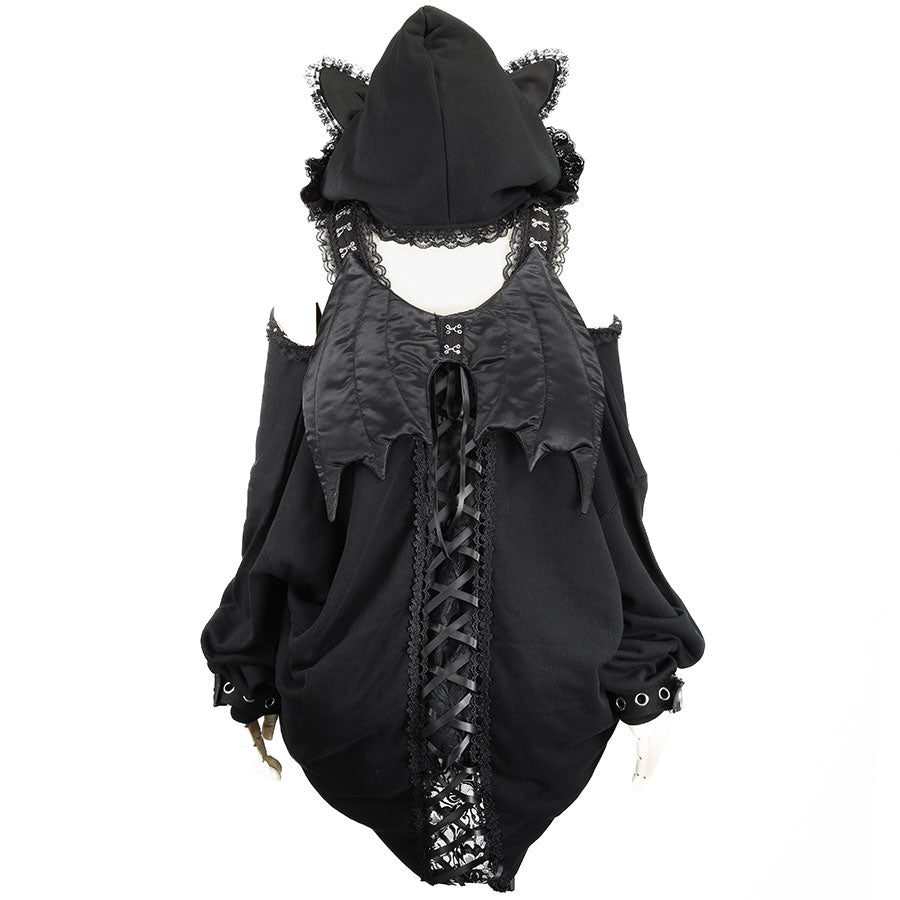 AKUMA NEKO 连衣裙派克大衣（黑色）