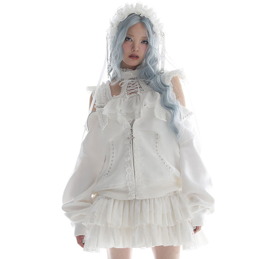 ANGEL SLAYER DRESS PARKA (WHITE)