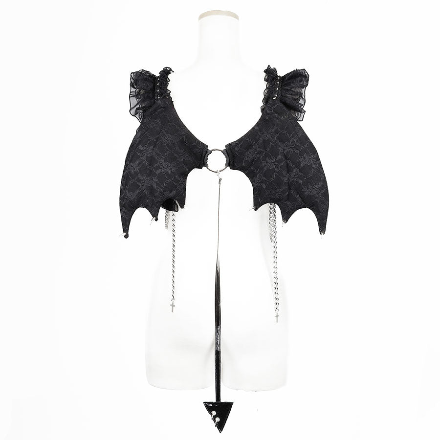 予約1ヶ月]MINI DEVIL WING RIBBON HARNESS (BLACK) – MAJOH