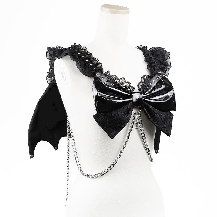 予約1ヶ月]MINI DEVIL WING RIBBON HARNESS (BLACK) – MAJOH